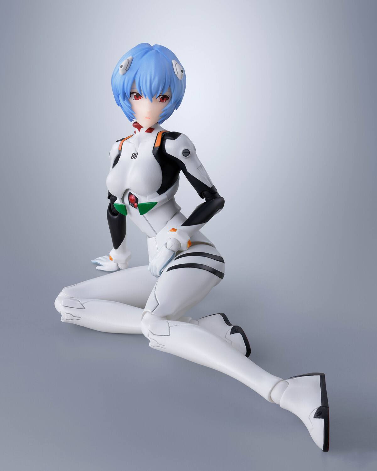 Alt View 2. PopMarket - Tamashii Nations - Evangelion -  S.H.Figuarts - Rei Ayanami Action Figure   - COLLECTIBLES - Multicolor.