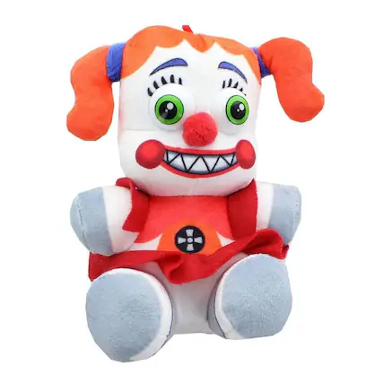 Front. Chucks Toys - Five Nights at Freddys Sister Location 14 Inch Plush | Baby - Red.