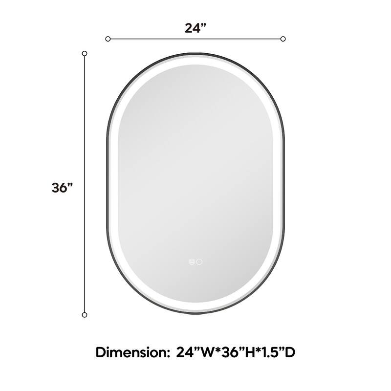 24" 36" e0 O Dimension: 24"W*36"H*1.5"D
