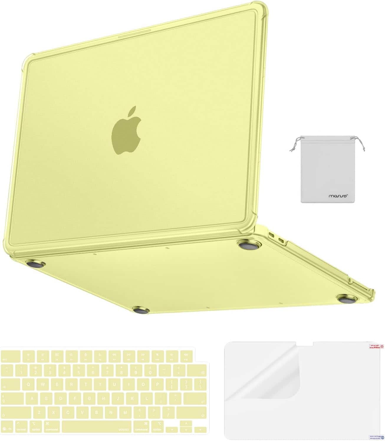 mosiso - Cover for MacBook Neo 13 inch A3404 A18 Pro 2026,4in1 Kit Precision Fit Matte Hard Shell Case with Reinforced Corners - Citrus price history on PriceWatchPro