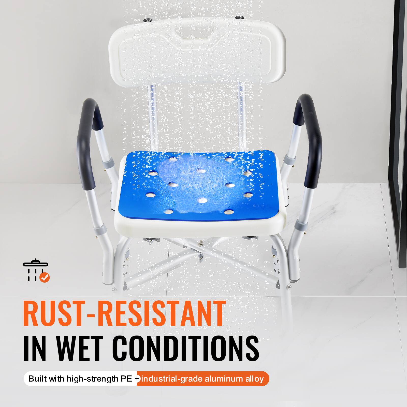 RUST-RESISTANT IN WET CONDITIONS
Built with high-strength PE + industrial-grade aluminum alloy
