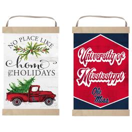 Jardine - Ole Miss Rebels 12" x 20" Reversible Banner Sign - White