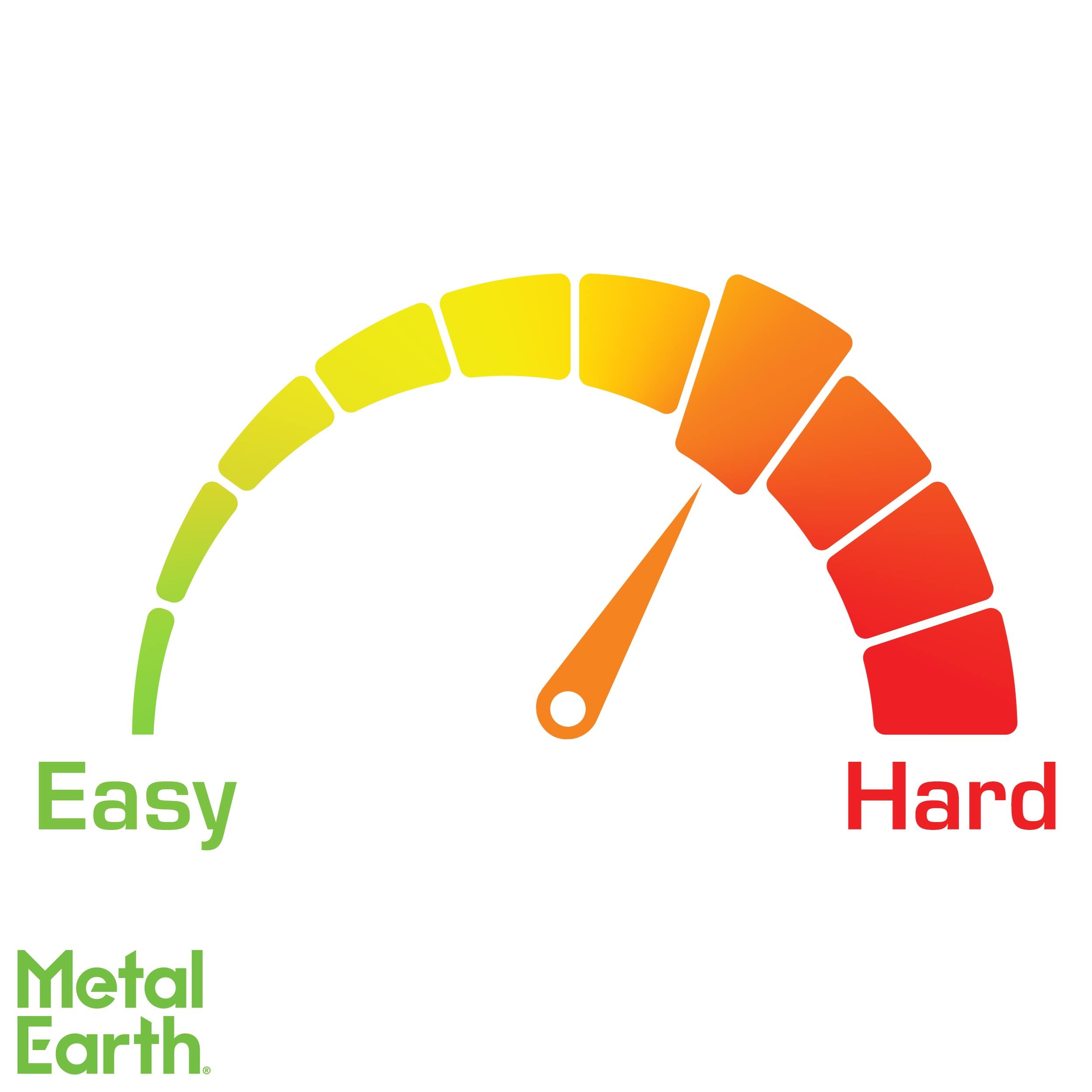 Easy  
Metal Earth  
Hard