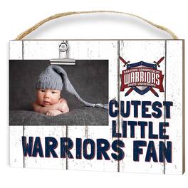 Jardine - Eastern Connecticut State Warriors 8" x 10" Cutest Little Fan Weathered Team Logo Clip Photo Frame - White