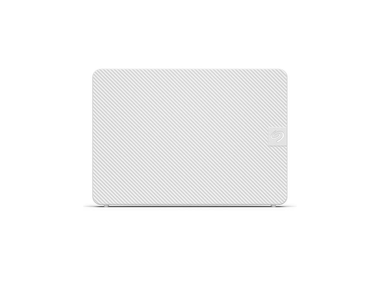 Front. Seagate - Seagate Expansion 8TB External Hard Drive HDD - USB 3.0, with Rescue Data Recovery Services (STKP8000404) White - White.