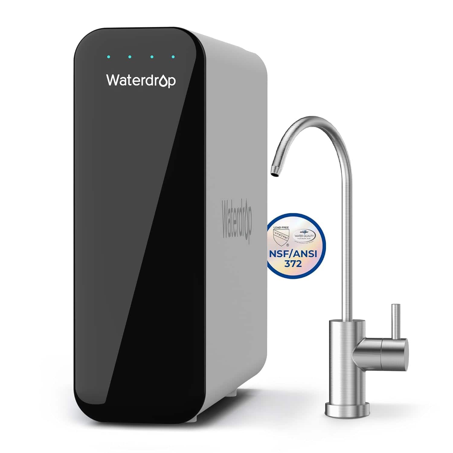 Waterdrop - Ultra Filtration Under Sink Water Filter System - White - Front_Zoom
