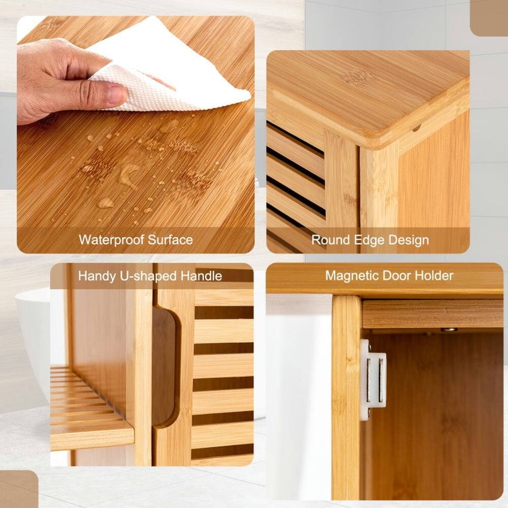 - Waterproof Surface
- Round Edge Design
- Handy U-shaped Handle
- Magnetic Door Holder