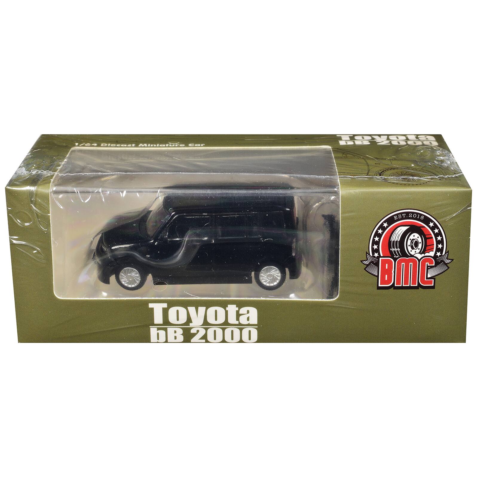 1/64 Diecast Miniature Car  
Toyota bB 2000  
EST.2018  
BMC