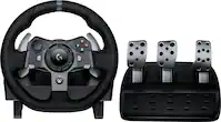 Logitech - G920 Driving Force Racing Wheel and Pedals for Xbox Series X|S, Xbox One, PC - Black - Front_Zoom