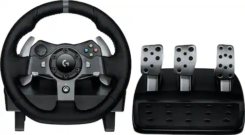 Logitech - G920 Driving Force Racing Wheel and Pedals for Xbox Series X|S, Xbox One, Windows & Mac - Black
