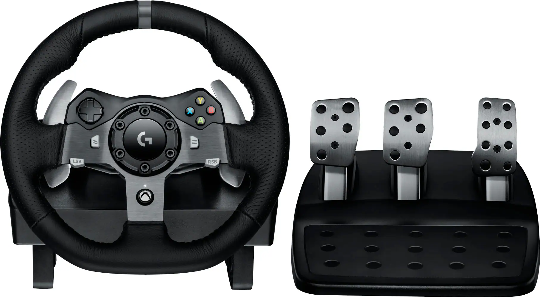 Logitech - G920 Driving Force Racing Wheel and Pedals for Xbox Series X|S, Xbox One, Windows & Mac - Black