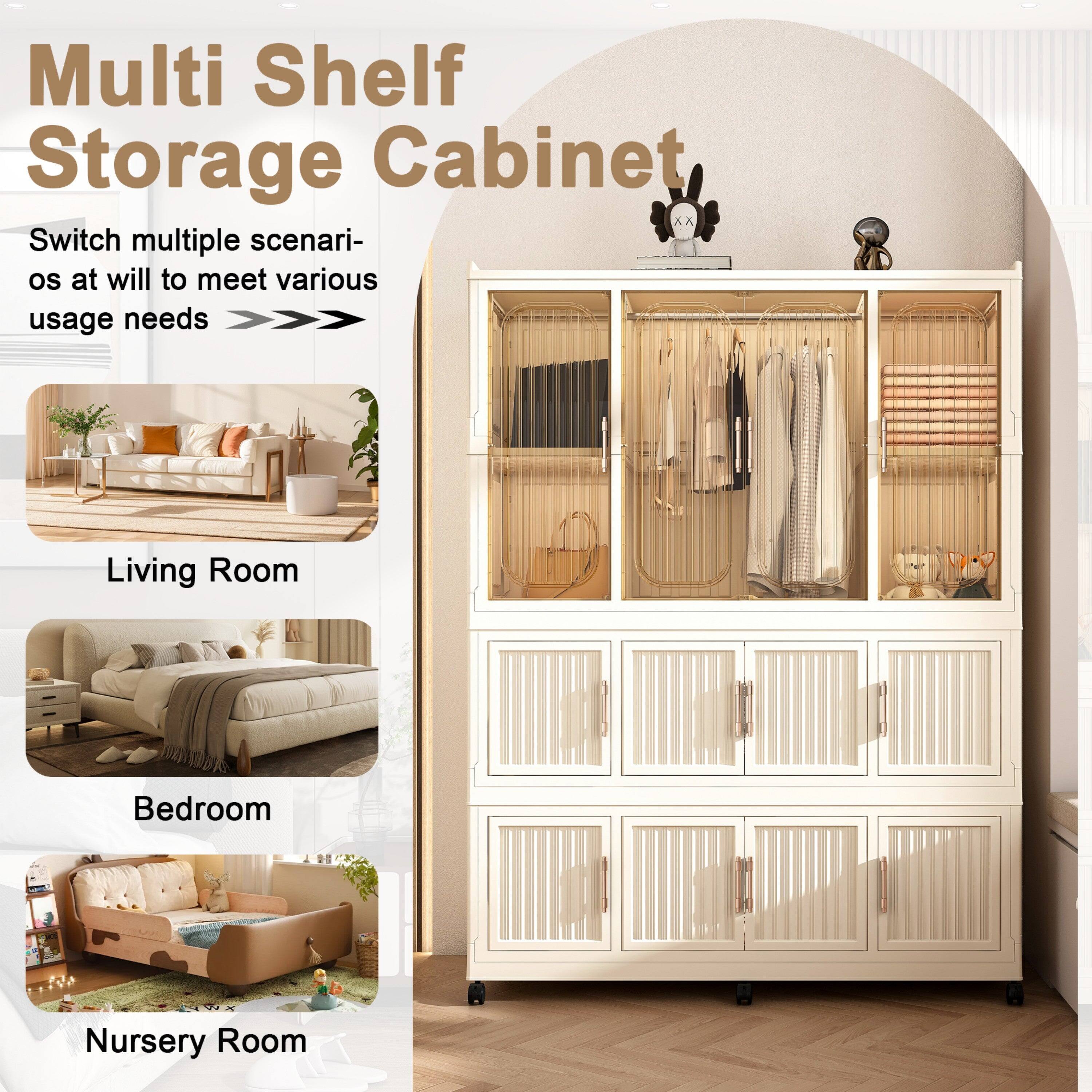Multi Shelf Storage Cabinet

Switch multiple scenarios at will to meet various usage needs

Living Room

Bedroom

Nursery Room