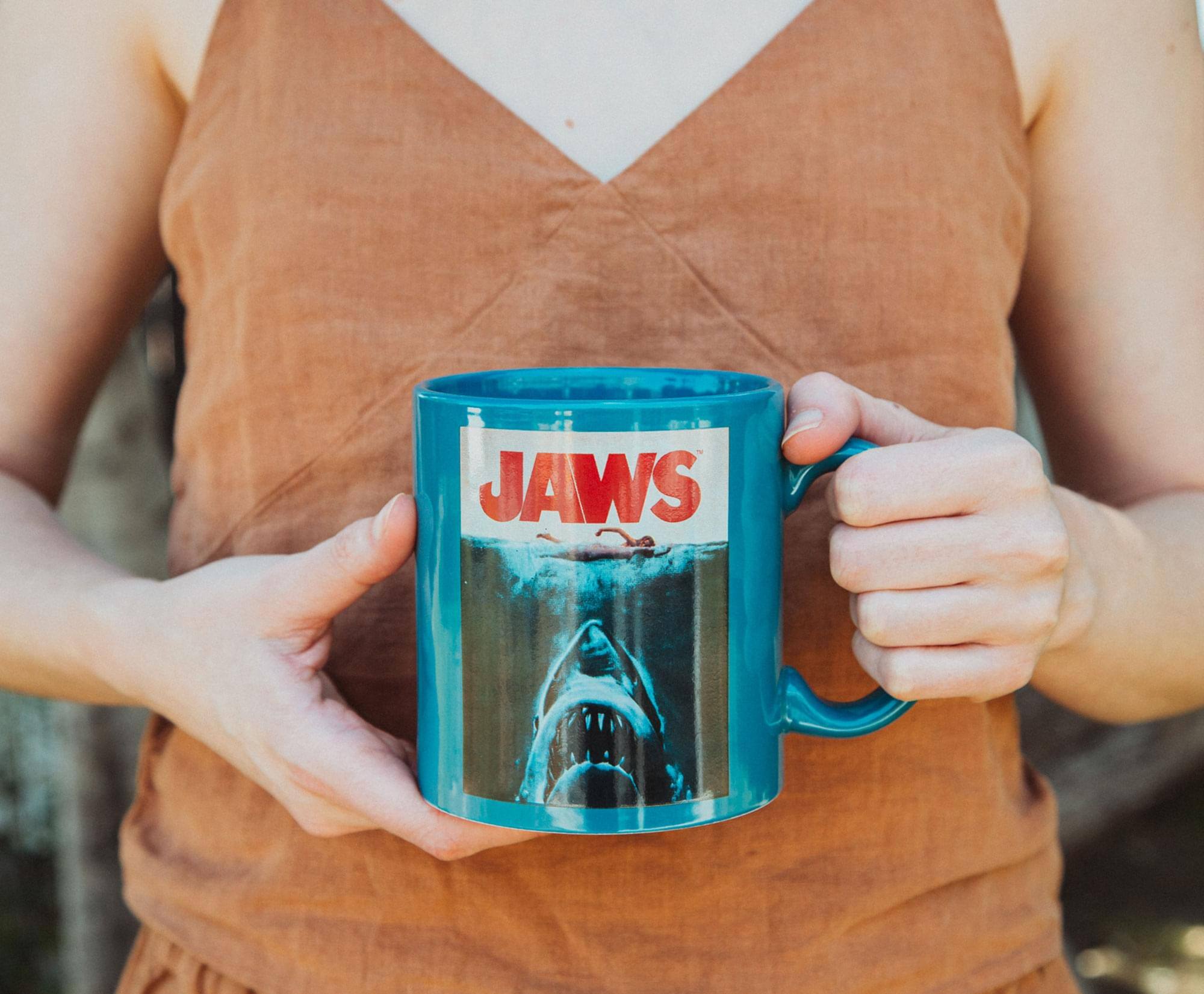 Alt View 10. Silver Buffalo - JAWS Amity Island Population Ceramic Mug | Holds 20 Ounces - Blue.