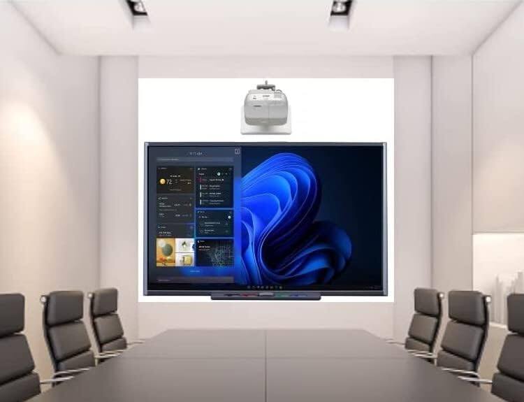 Back. Smart Tech - SMART Board SB660 Interactive Whiteboard With short throw projector bundle 65".