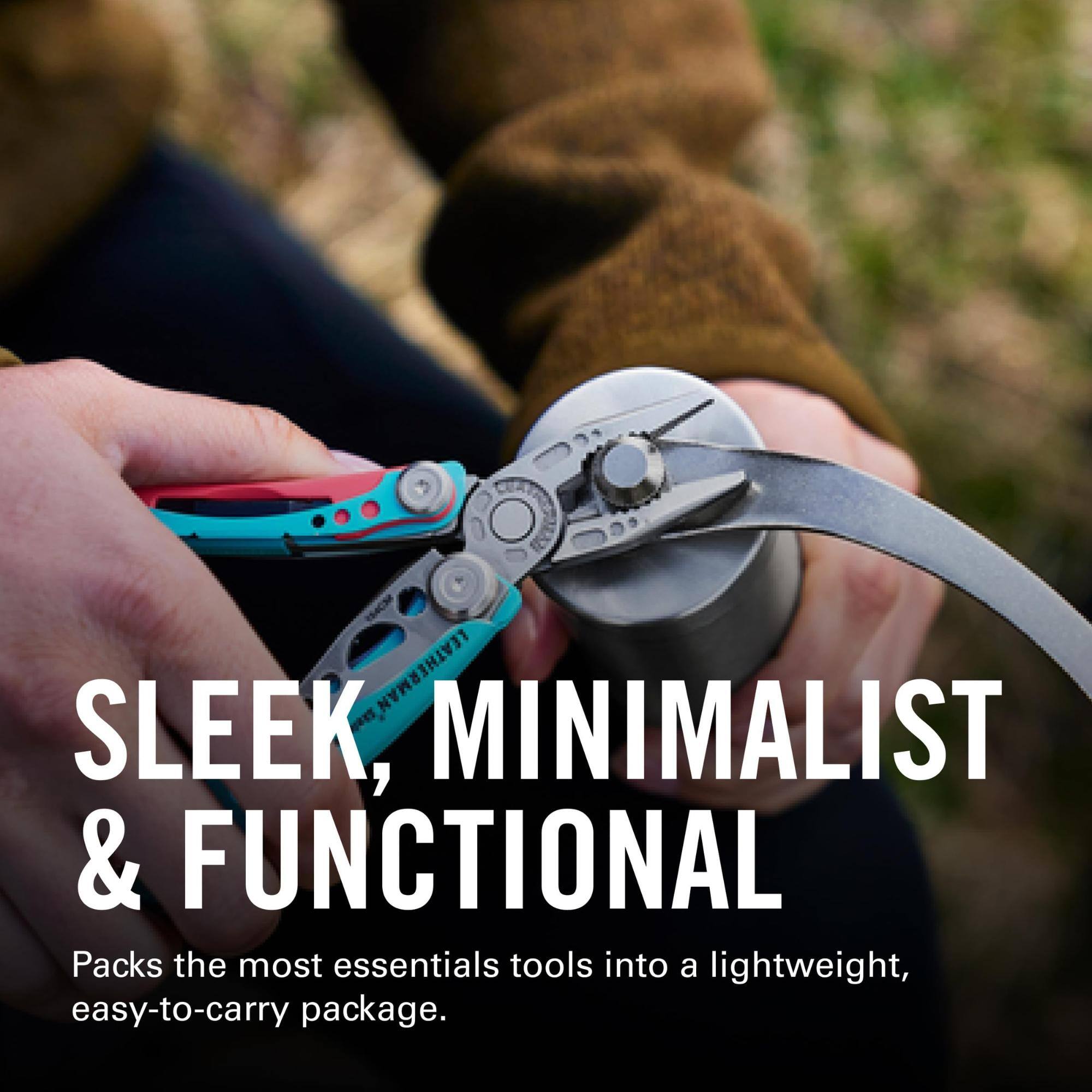 LEATHERMAN D MINIMALIST SLEEK, & FUNCTIONAL Packs the most essentials tools into a lightweight, easy-to-carry package.