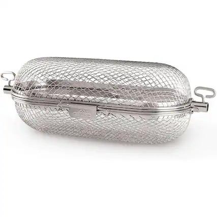 Front. Napoleon - Rotisserie Grill Basket for Napoleon Outdoor Grills 64000 - Stainless Steel.