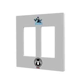 Keyscaper - Marvel Badge Hidden-Screw Light Switch Plate - Double Rocker - Venom