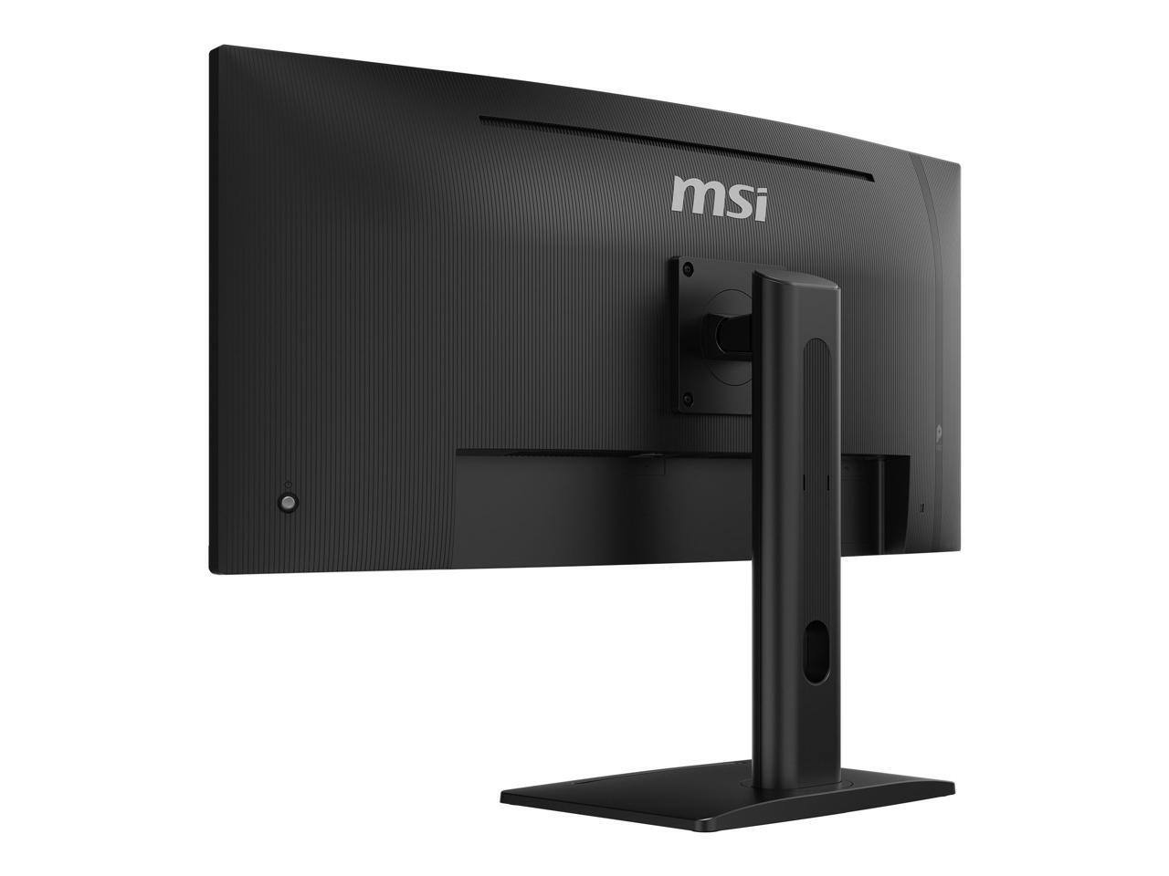 Alt View 7. MSI - MSI 34" Curved QHD 1440p 120Hz 1ms USB-C Monitor w/ Ergo Stand PRO MP341CQPHG E12 - Black.