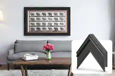 Front. Deco TV Frames - Premiere Bezel for Samsung the Frame TV - 55" - Black.