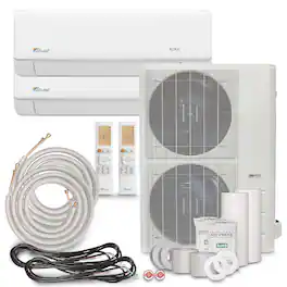 Senville - 48000 BTU Dual Zone Mini Split Air Conditioner - Heat Pump - SENA/48HF/D - White