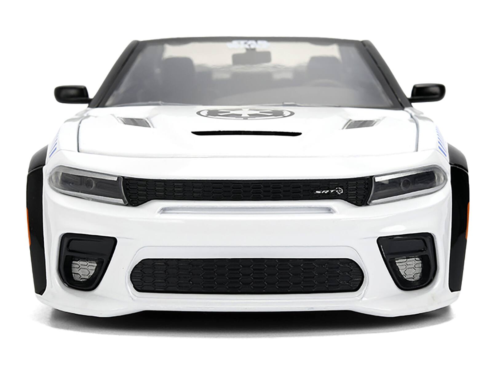 Alt View 5. Jada - 2021 Dodge Charger SRT Hellcat White with Graphics and Stormtrooper Figure "Star Wars" Franchise 1/24 Model Car by Jada - Multicolor.