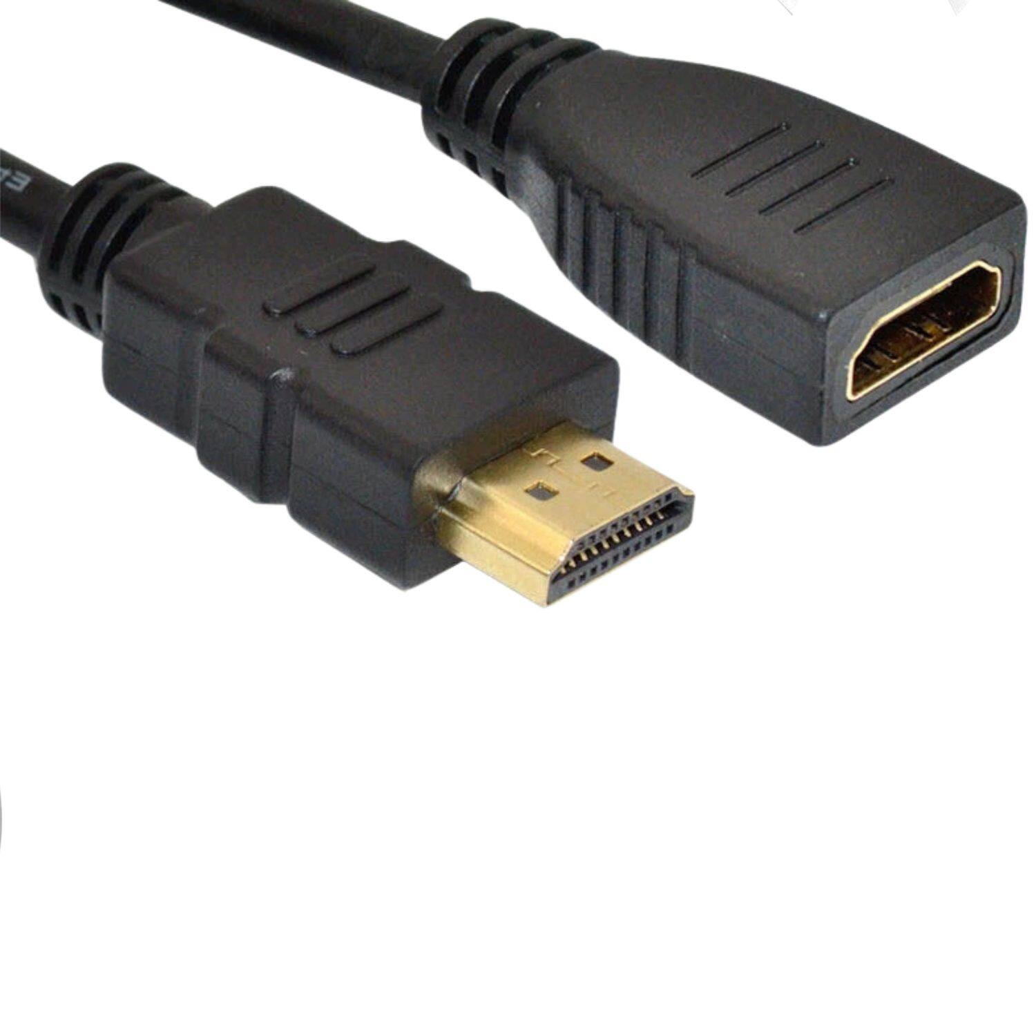 Back. Sanoxy - HDMI Extension Cable Male to Female Gold Plated 15ft 1080P - Black.