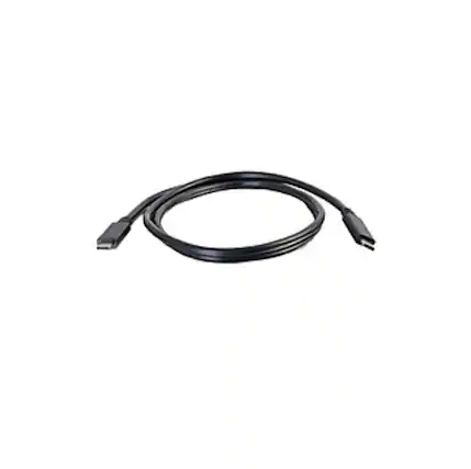 Front. C2G - 757120288480 3 Feet USB C Cable - Black - 10 Gbps - USB 3.2 - USB C Male to USB C Male - USB 3.1 Gen 2 - 15, 45, 60 Wat - Black.