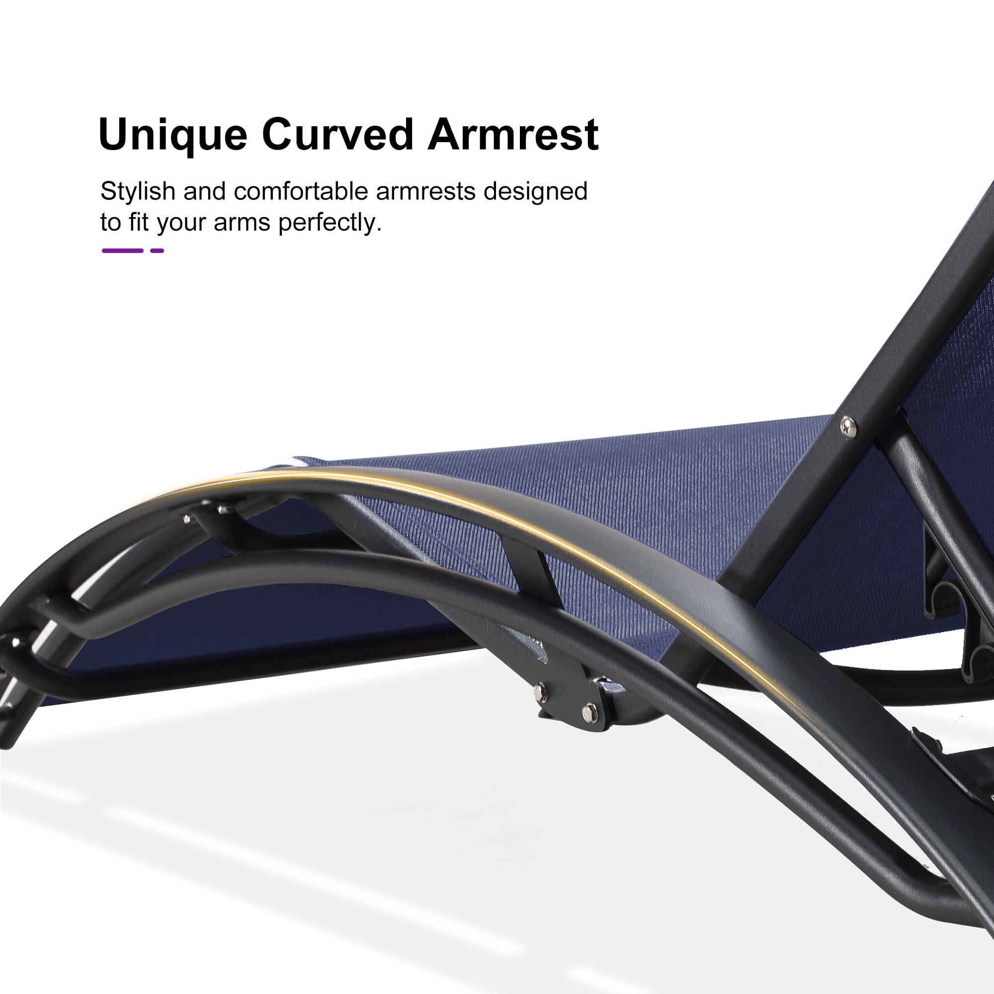 Unique Curved Armrest

Stylish and comfortable armrests designed to fit your arms perfectly.