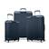 Samsonite luggage is displayed in three different sizes.