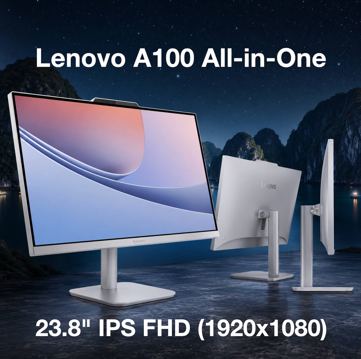 Lenovo A100 All-in-One  
23.8" IPS FHD (1920x1080)