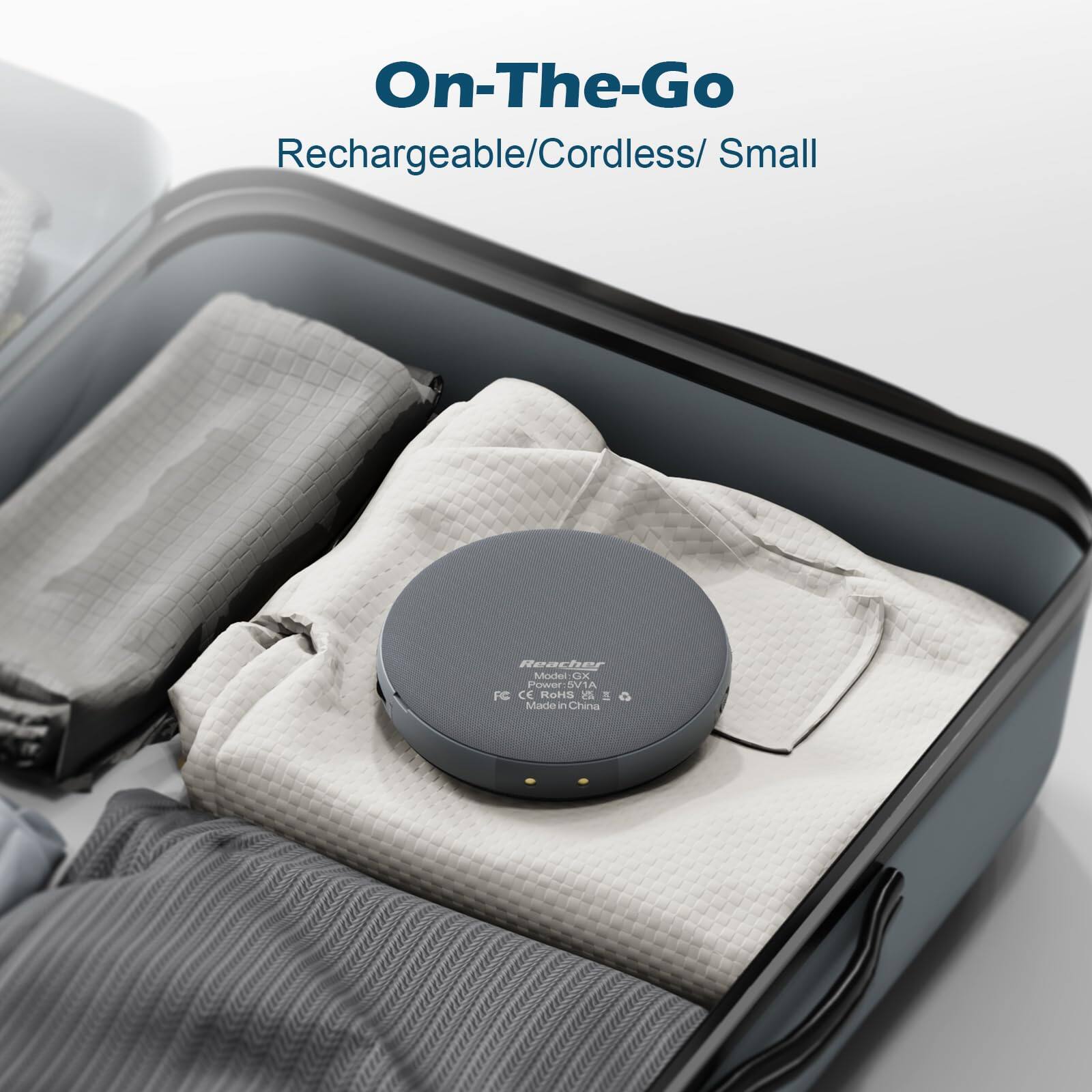 On-The-Go  
Rechargeable/Cordless/Small  

Model: GX  
Made in China  

FC CE RoHS