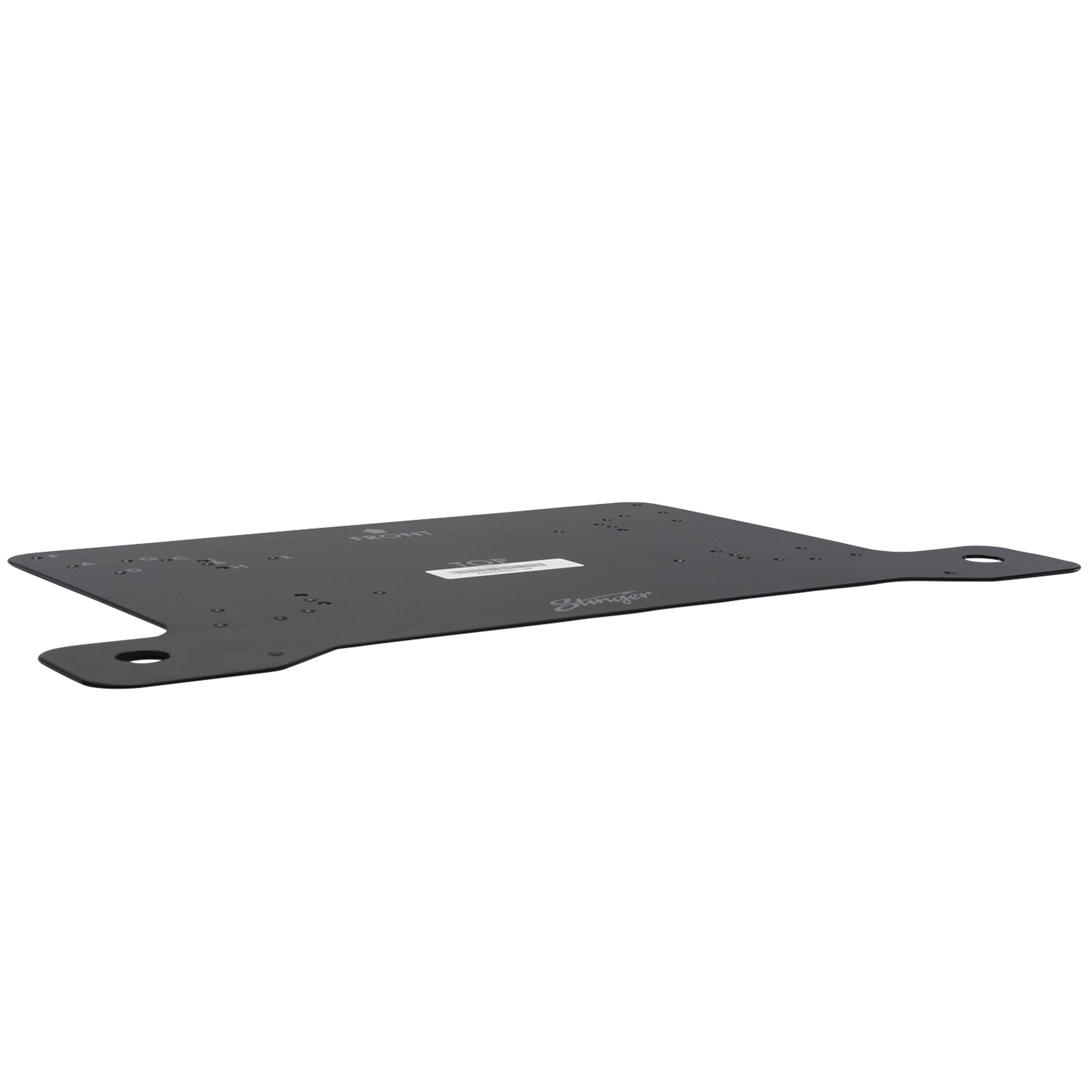 Alt View 14. Stinger - Driver Side Under-Seat Amplifier Mounting Bracket for Select Jeep Wrangler JL and Gladiator JT Vehicles - Black.