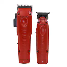 Babyliss - Pro FXONE LO-PROFX Hair Clipper, Trimmer, Charging Base and Boosted Capacity Battery FX129MRPK - Red