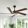 Parrot Uncle - 60" Modern LED Ceiling Fan with Remote Control and Reversible Blades - Gold