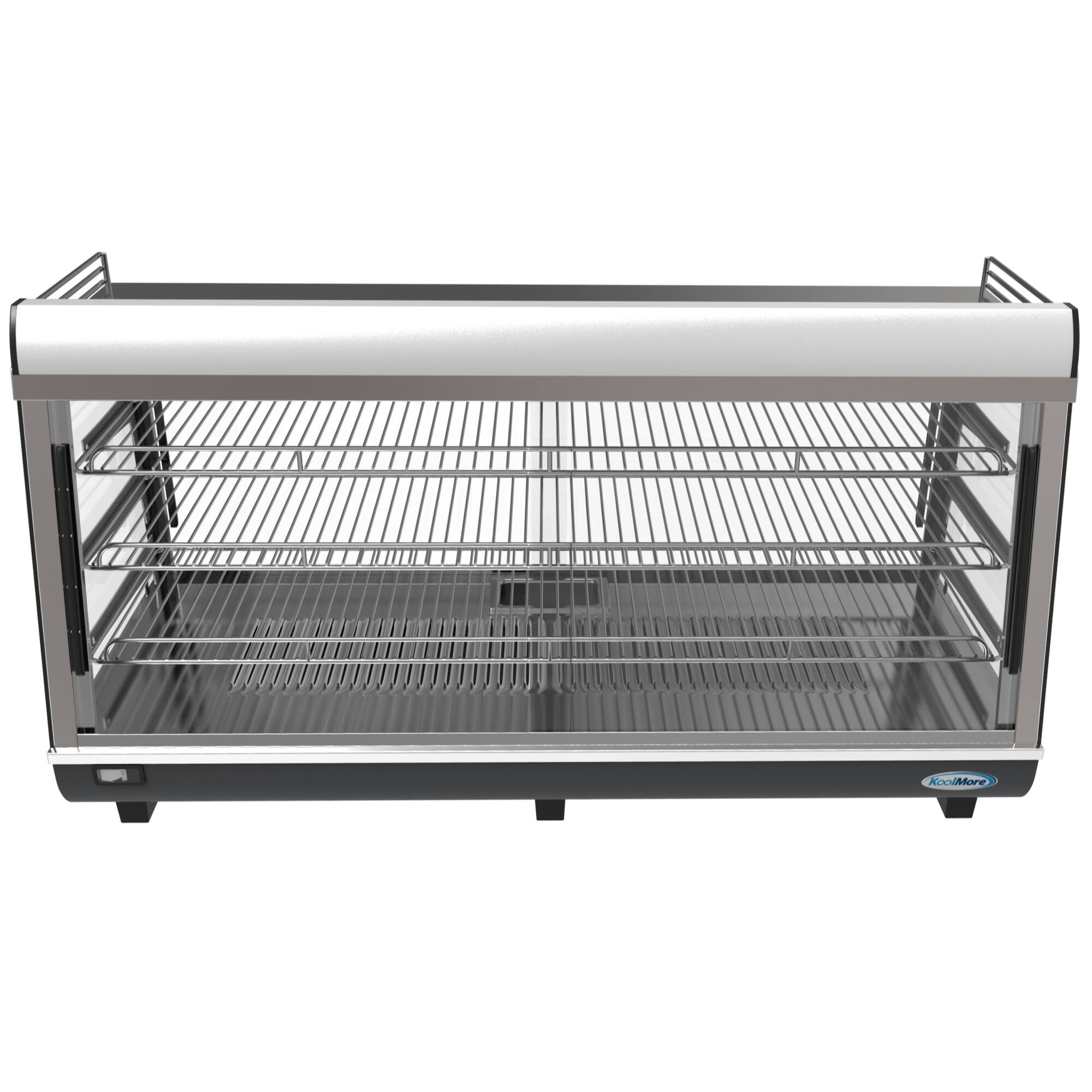 Alt View 4. Koolmore - 48 in. Glass Countertop Display Warmer, 6.5 cu. ft. HDC-6C - Black.