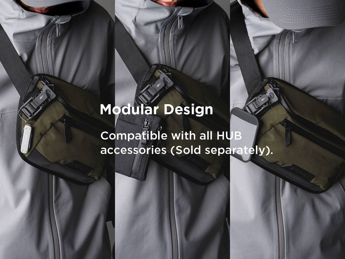 Modular Design  
Compatible with all HUB accessories (Sold separately).