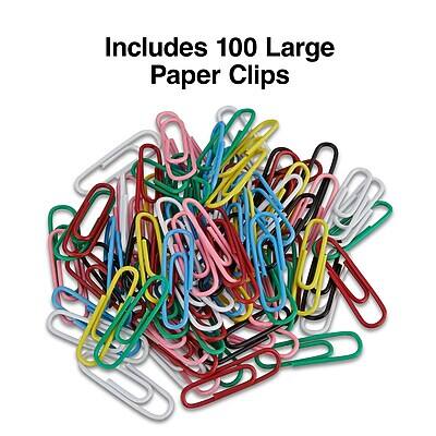 Includes 100 Large Paper Clips