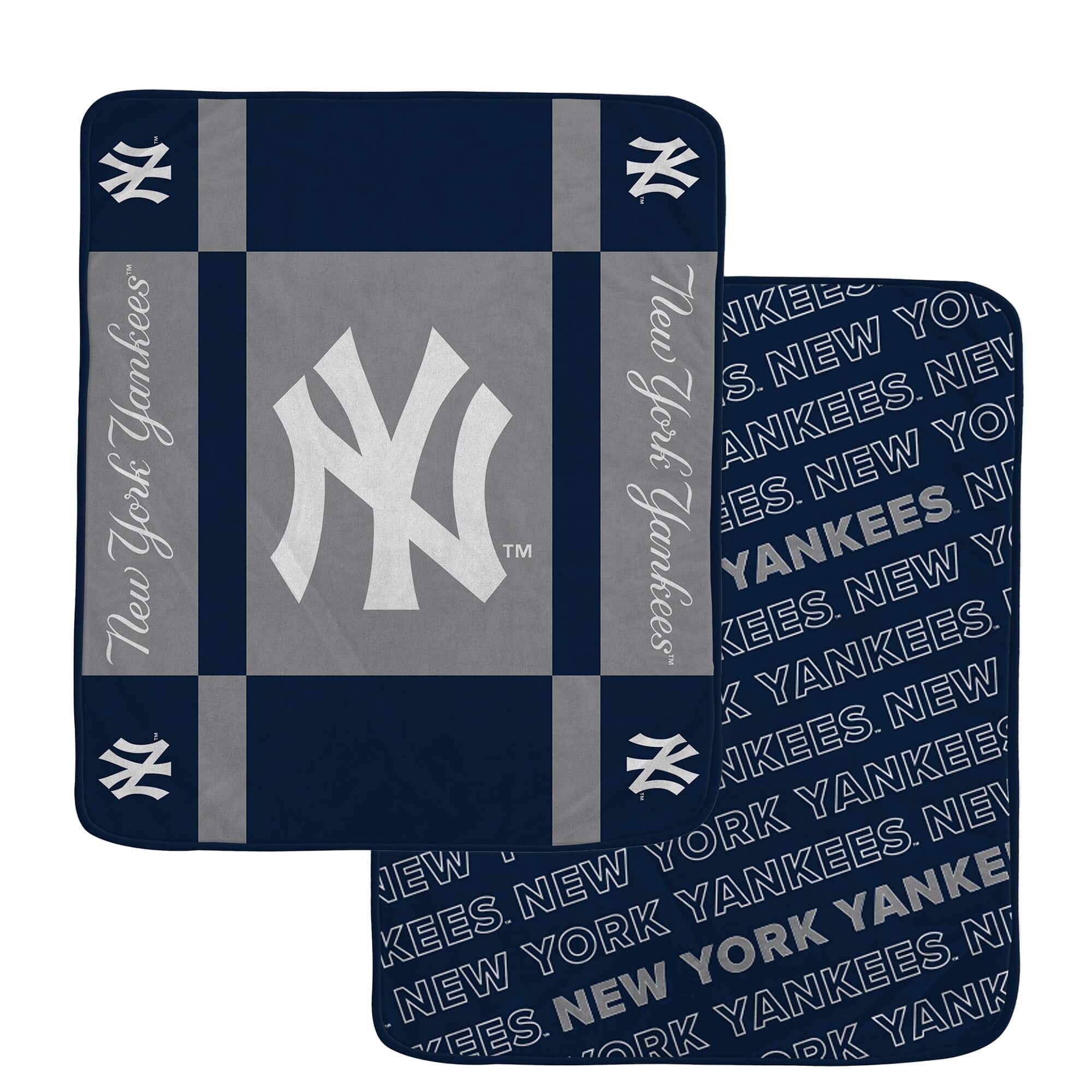 Pegasus - New York Yankees 60- x 70- Reverse Block Double-Sided Ultra Cozy Blanket - Multicolor