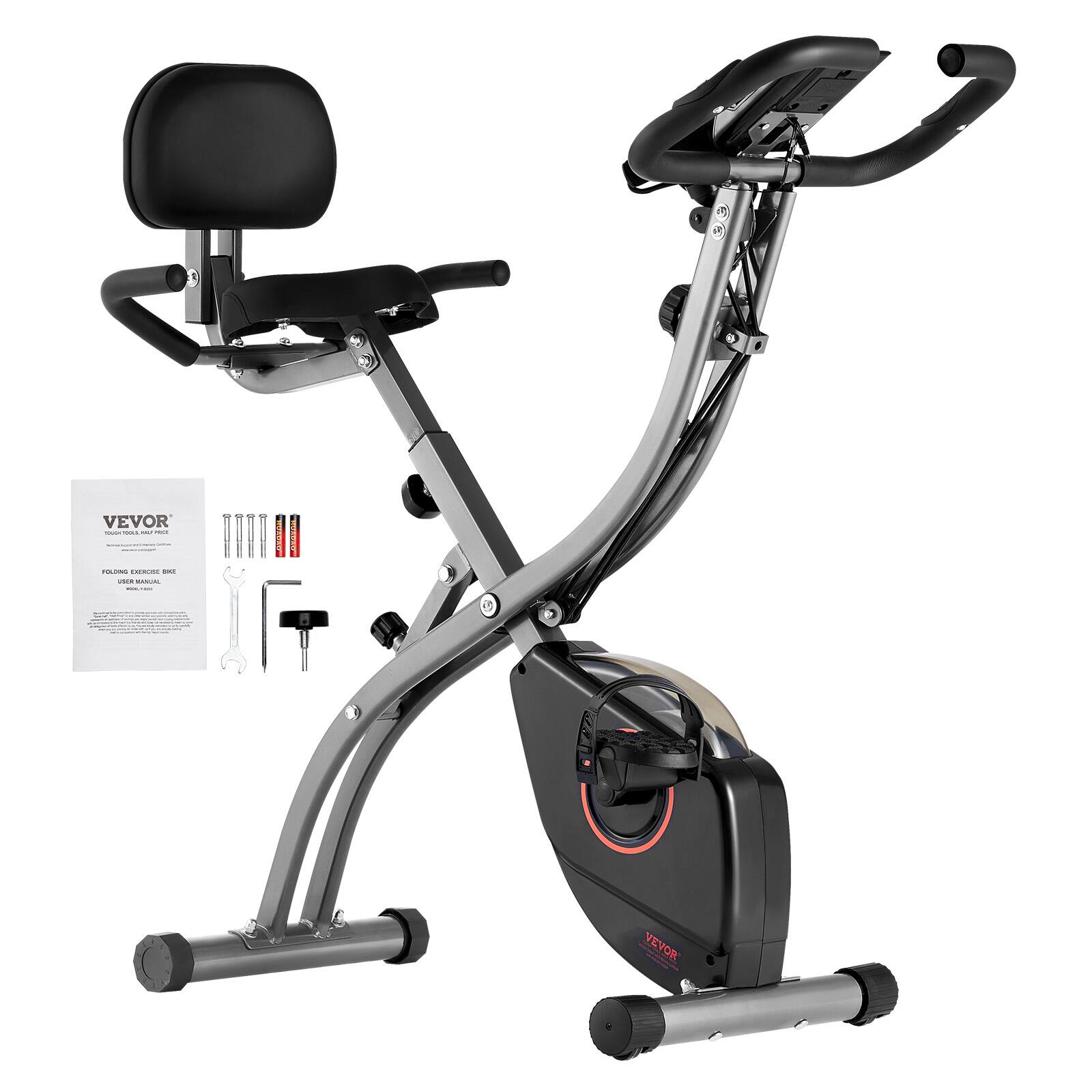 VEVOR  
TOUGH TOOL & MACHINERY  

FOLDING EXERCISE BIKE  
USER MANUAL  

VEVOR