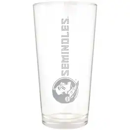 Great American Products - Florida State Seminoles Etched 16oz. Vertical Rally Cry Pint Glass - Multicolor