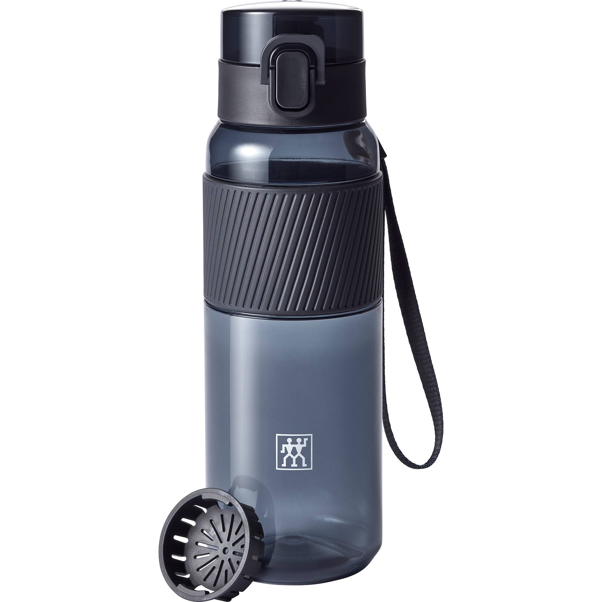 Front. ZWILLING - ZWILLING Tritan 24-ounce Water Bottle - Black - Black.