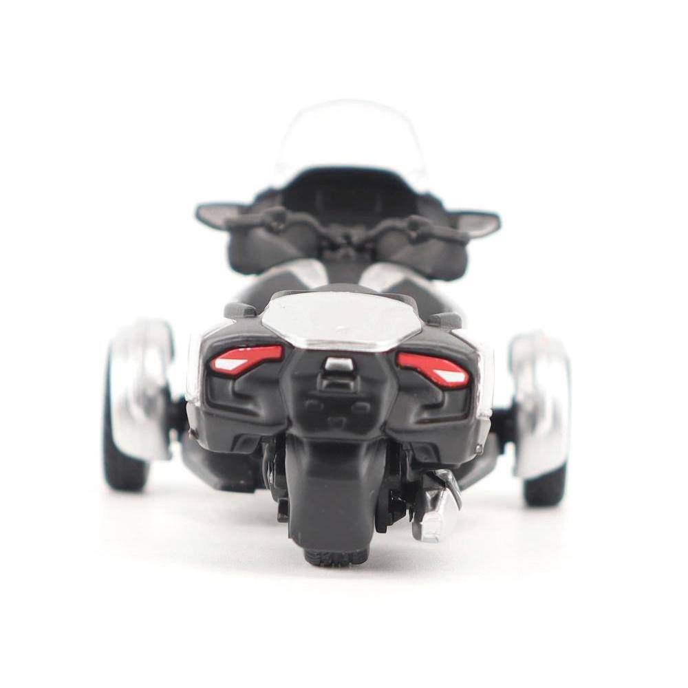 Back. BRP Models - Can-Am Spyder RT 3-Wheel Motorcycle Hyper Silver Metallic with Driver Figure 1/32 Diecast Model by BRP Models - Silver Metallic.