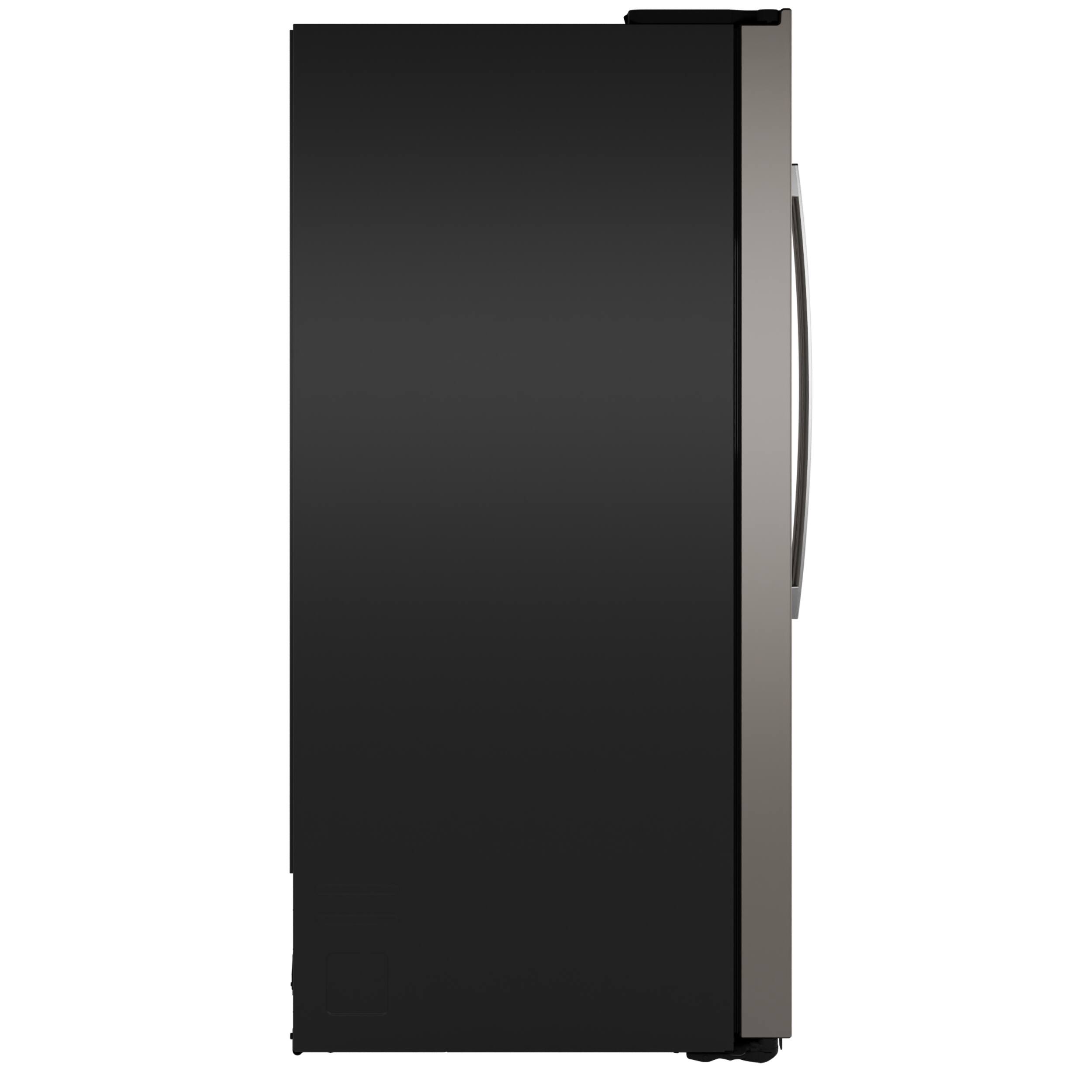 Alt View 28. GE - 36 in. Wide 27.9 Cu. Ft. Side-By-Side Refrigerator with Extra Tall Dispenser and In-Door Icemaker - Slate.