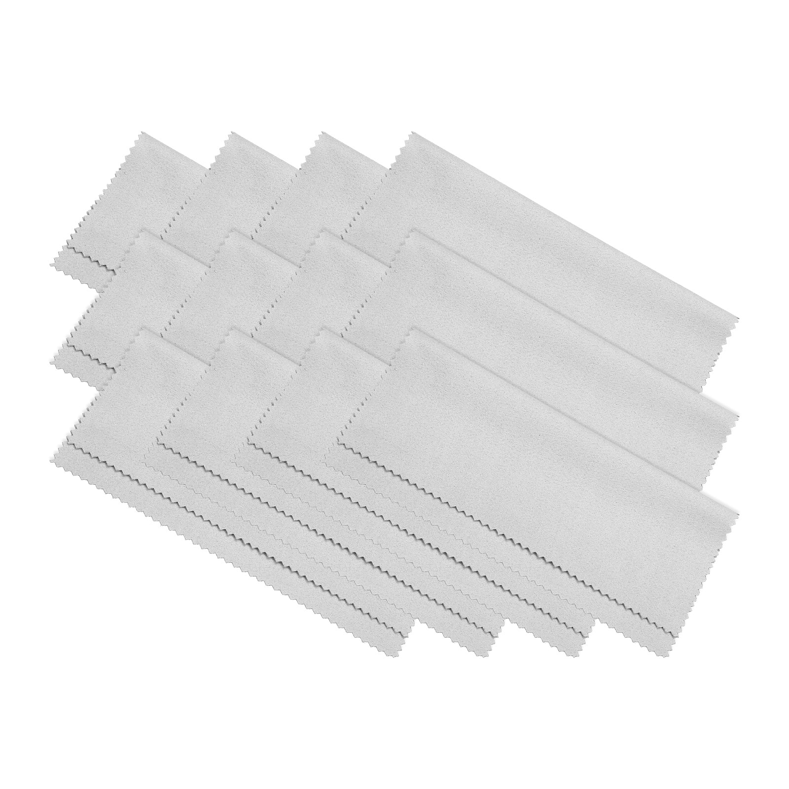 "Unique Bargains - Eyeglass Microfiber Cleaning Cloth 6""x6"", 12pcs Soft Suede Wipe for Lens, Eyeglasses, Screens in Vinyl Pouch - Gray" price history on PriceWatchPro