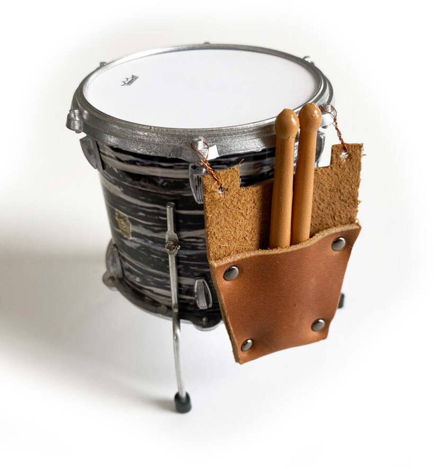Alt View 2. Axe Heaven - Axe Heaven Leather Drumstick Bag & Drumsticks for 1:4 Scale Drums Mini Replica DB-248   - Collectibles - Multicolor.