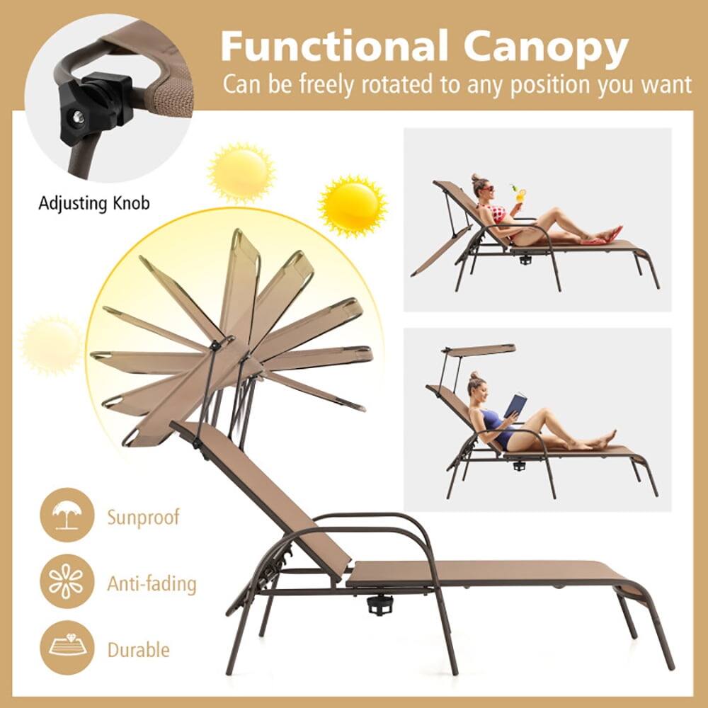 Functional Canopy  
Can be freely rotated to any position you want  

Adjusting Knob  

Sunproof  
Anti-fading  
Durable