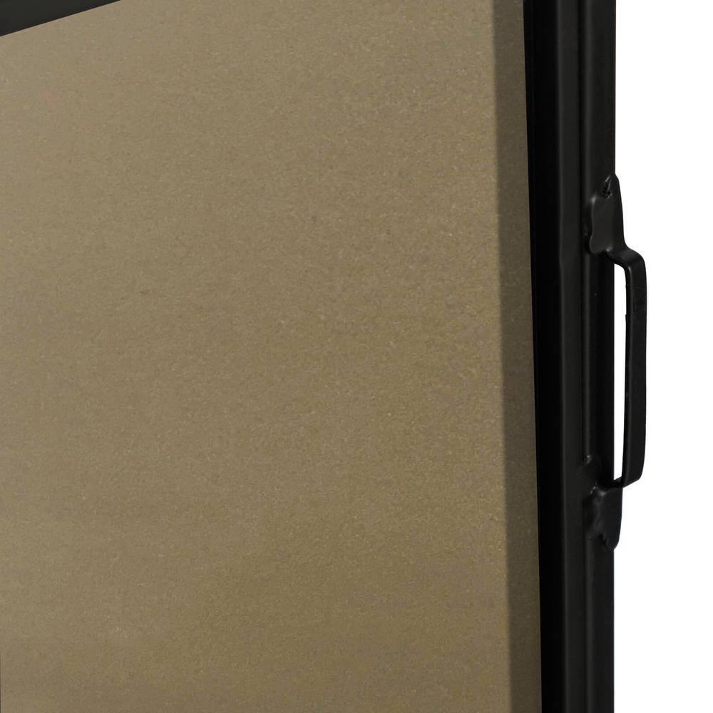 Alt View 10. Elegant Decor - Metal frame Rectangle Mirror 24 inch Black finish - Black.