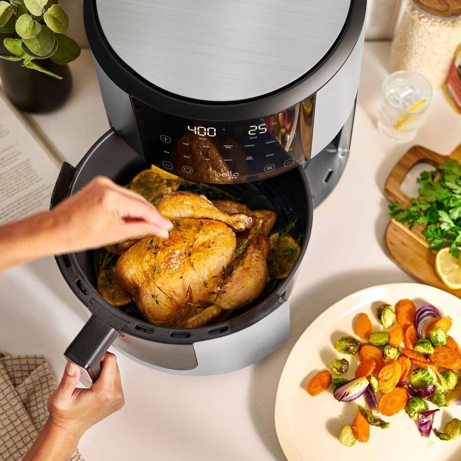 bella PRO SmartCrisp 8 qt. Touchscreen Air Fryer Stainless Steel 90223 Open Box Best Buy