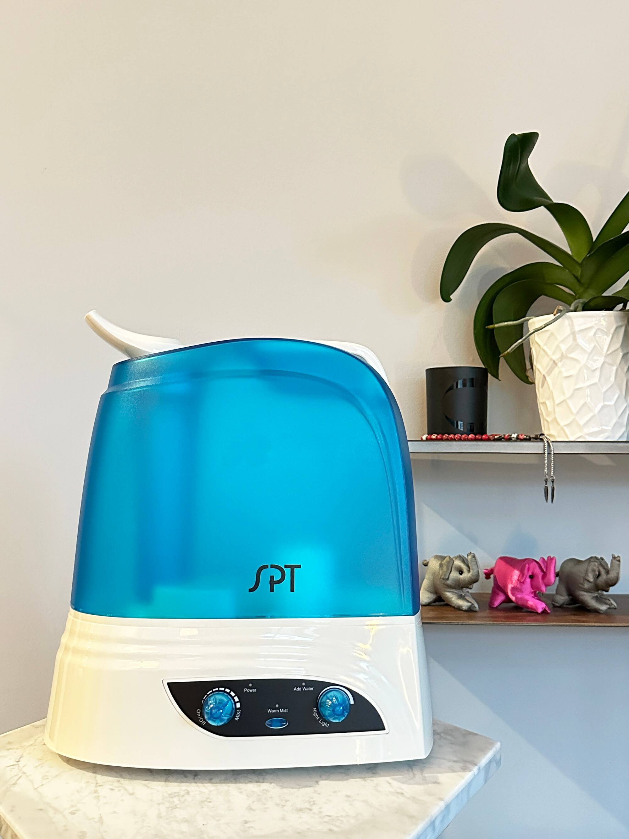 Alt View 11. Sunpentown - Dual Mist Humidifier with ION Exchange Filter - White.