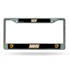Rico Industries - Virginia Commonwealth VCU Rams Chrome Metal License Plate Frame - Multi